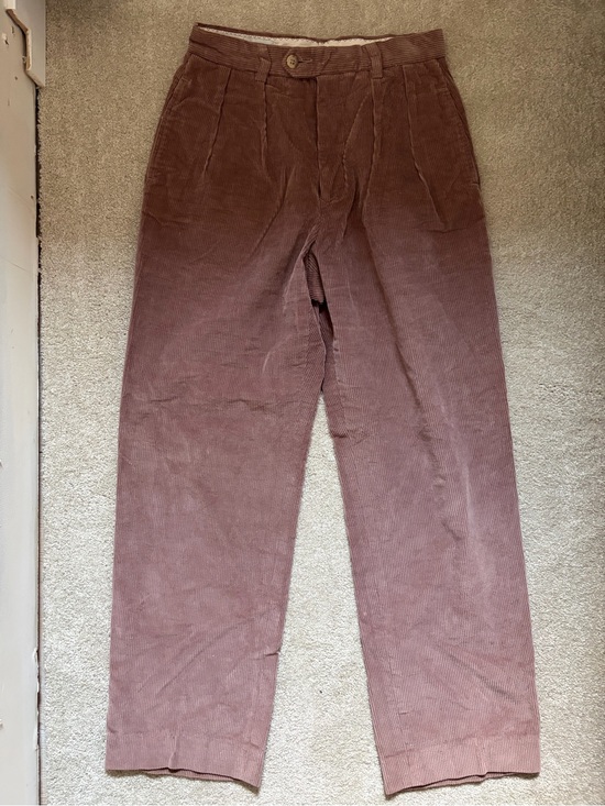 Liz Claiborne Pants - Liz Claiborne Brown Corduroy Pleated Trousers